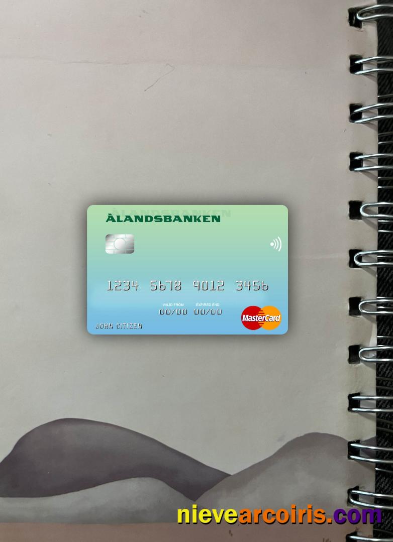 Finland Bank of Aland mastercard photolook